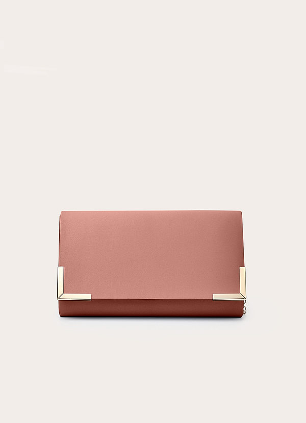 front Pochette a busta in raso opaco coordinato