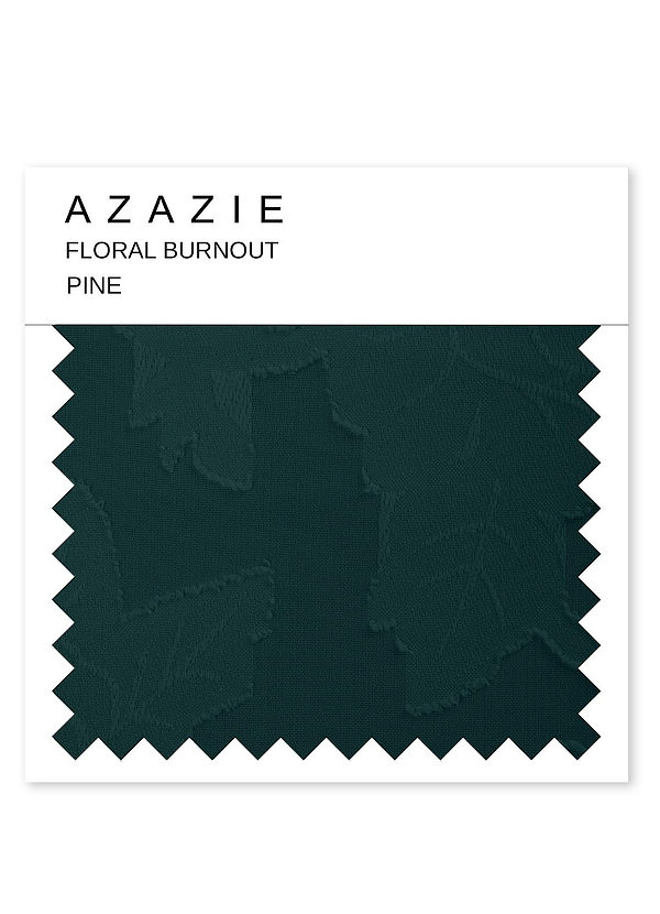 front Azazie Pine Floral Burnout Swatch