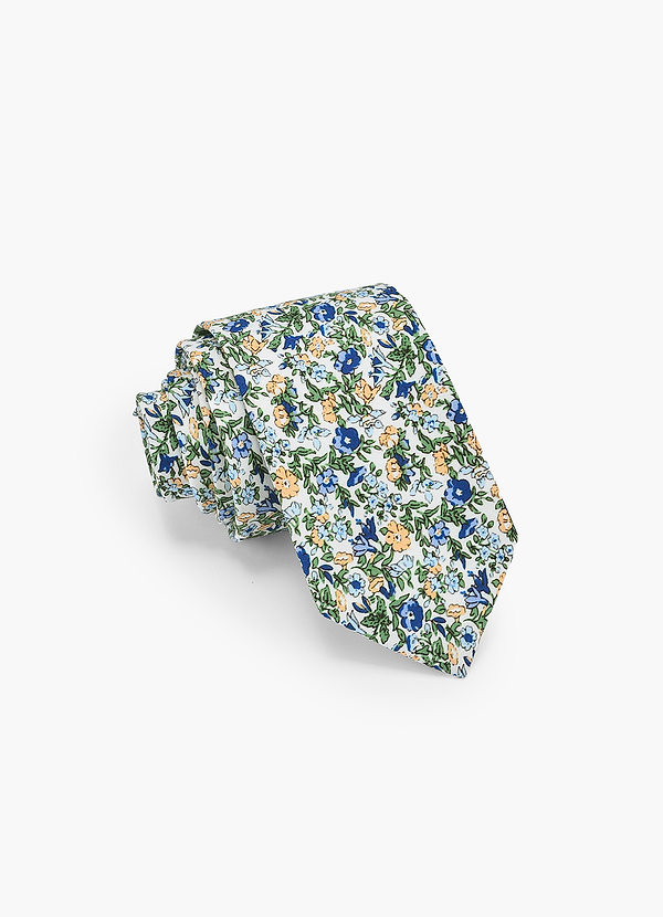 front Herren-Baumwollkrawatte mit Blumenmuster