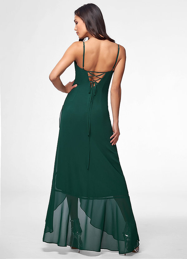 forest green maxi dress