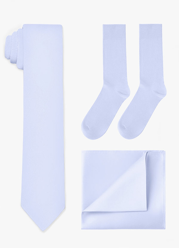front Matching Skinny Tie & Pocket Square & Socks Set
