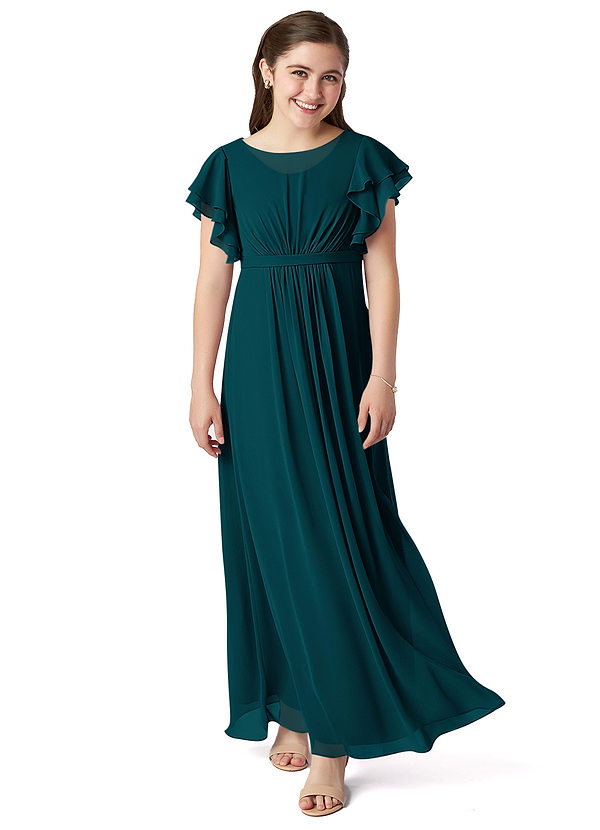 Pine Azazie Daphne JBD Junior Bridesmaid Dresses | Azazie