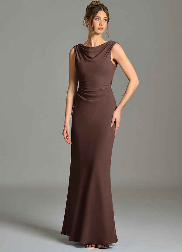 Kieryn Bridesmaid Dresses Ganache Mermaid Pleated Chiffon Dress image1