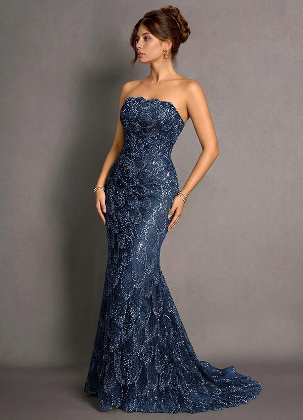 Velina Navy Maxi Dress image1