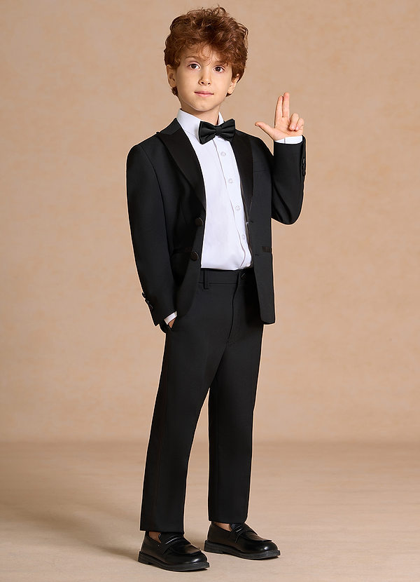 front Michael Black Boys Peak Lapel Tuxedos
