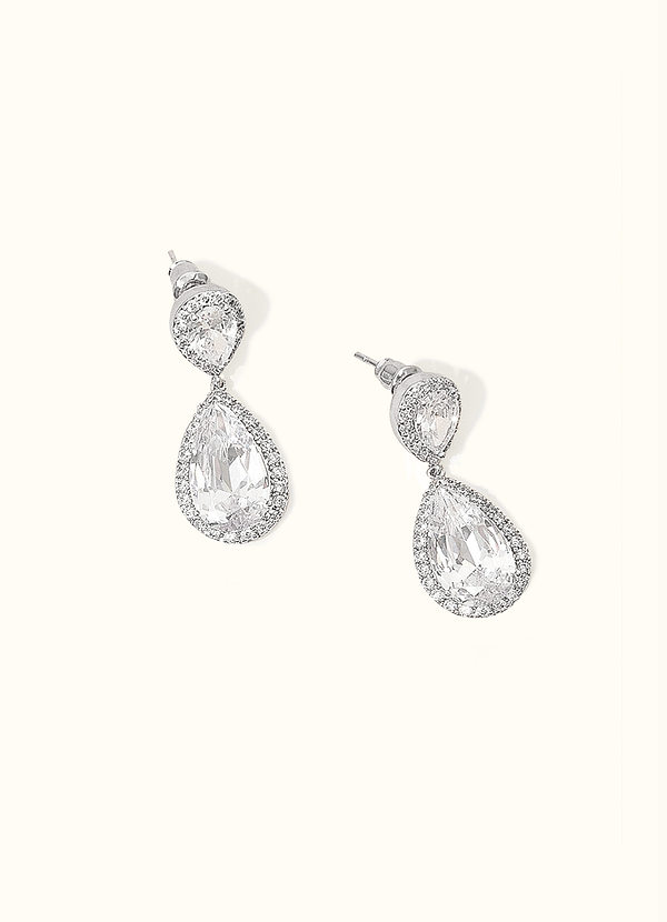 Stunning Silver Teardrop Earrings Jewelry | Azazie