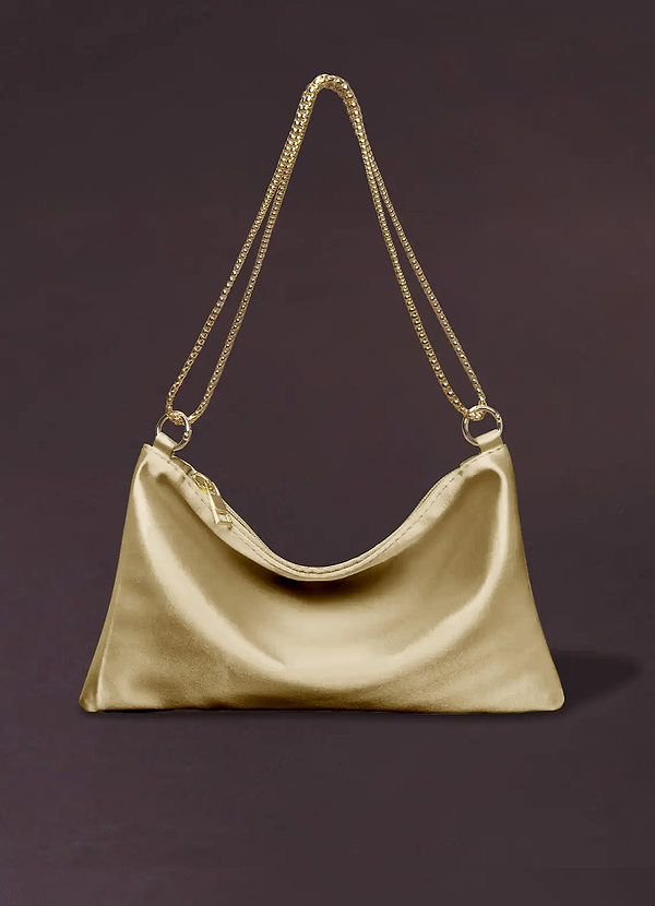 front Metallic Chain Underarm Bag