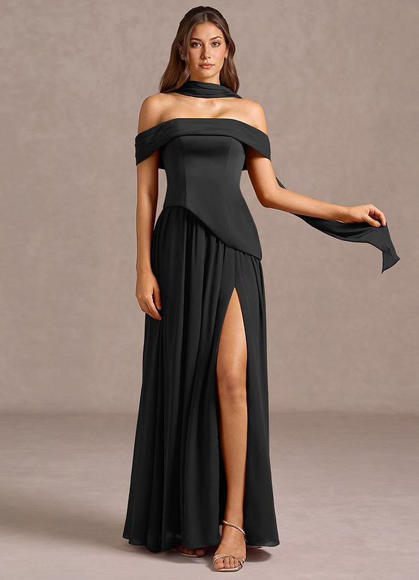 Liora Black Maxi Dress image1