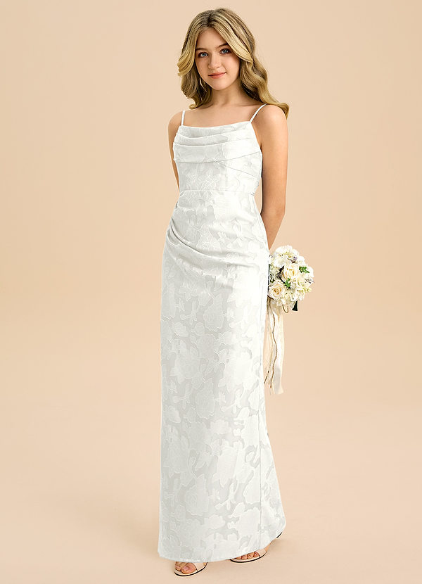 Azazie Mai Junior Klä av Tubklänning i Blommig Utbrändhet Plisserad image1