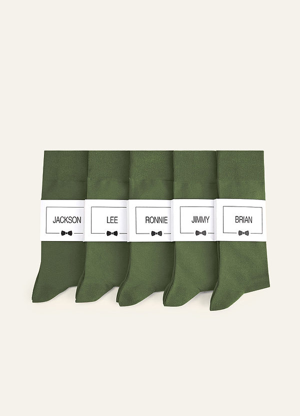 front Calcetines De Vestir Para Hombre De Colores A Juego Con Etiqueta Personalizada
