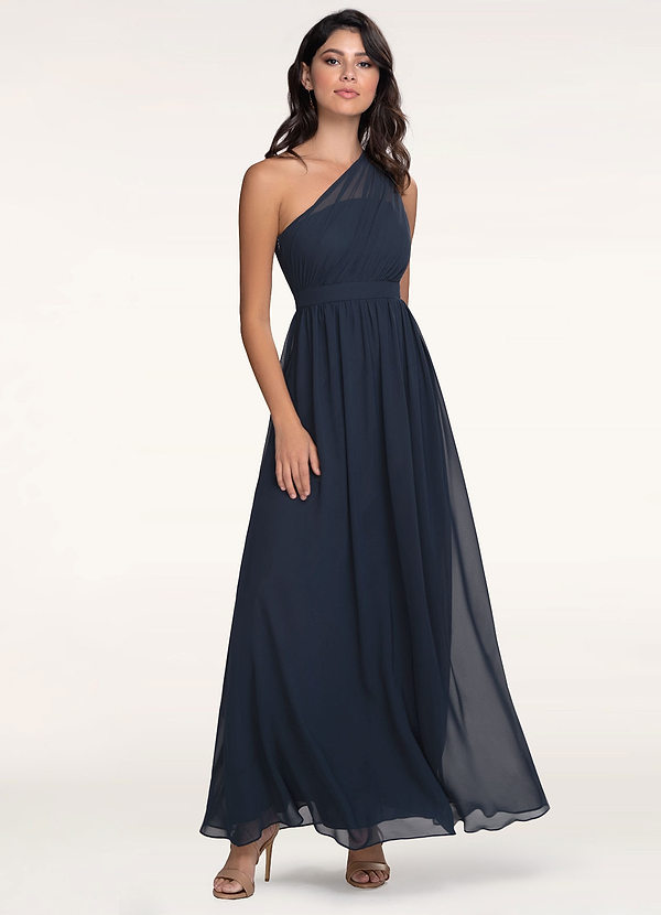 dark navy long dress