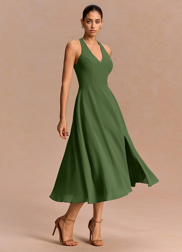 Sonia Olive Midi Dress image1