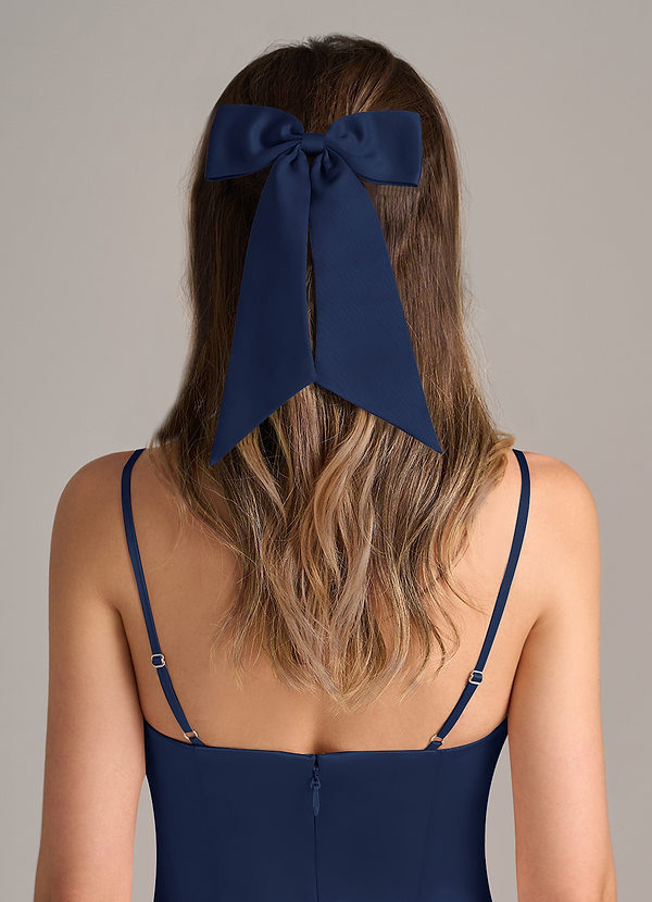 front Matching Color Bow Hair Clip Set