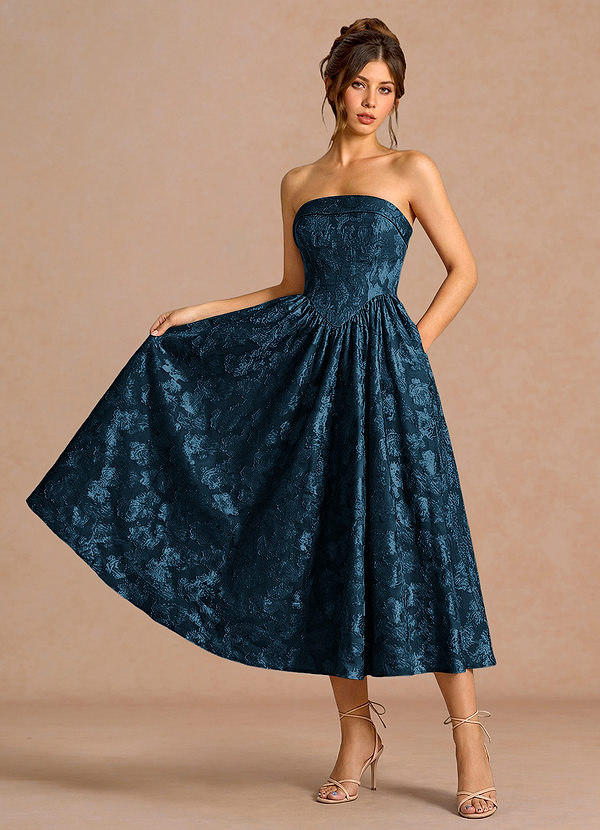 Sadie Navy Midi Dress image1