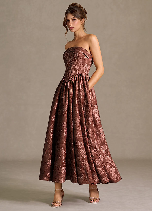 Mila Mocha Coco Midi Dress image1