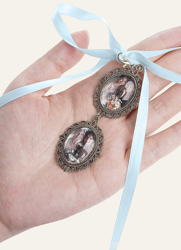 front Personalized Double Photo Charms