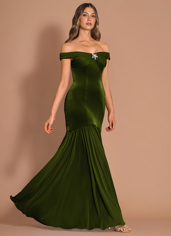 Vestido Oliva Largo Wynira image1