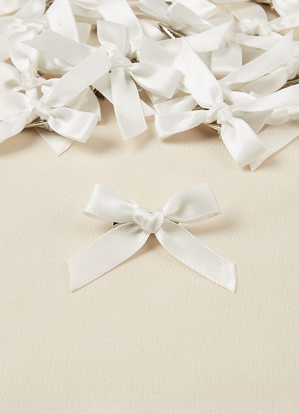 front Twenty-Piece Satin Bow Hair Clip Set