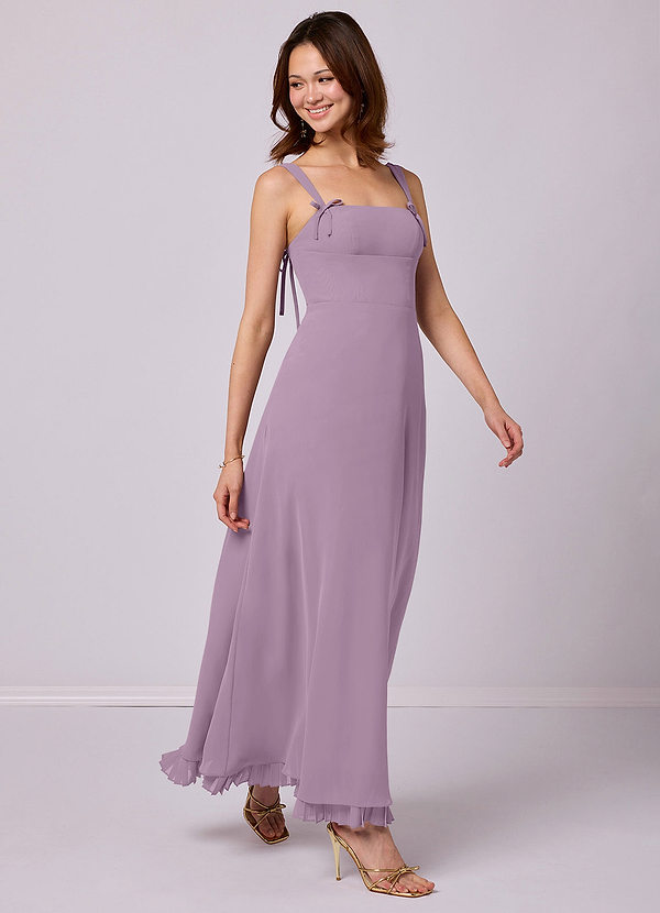 Barbie ♥ Azazie Bridesmaid Dresses Wisteria A-Line Pleated Chiffon Dress image1