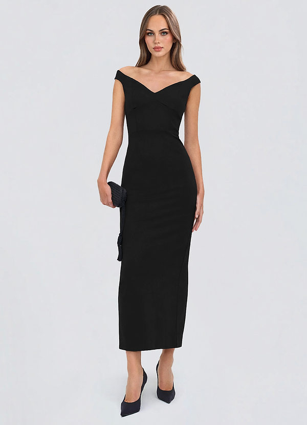 Robe Longue Noir Wynthia image1