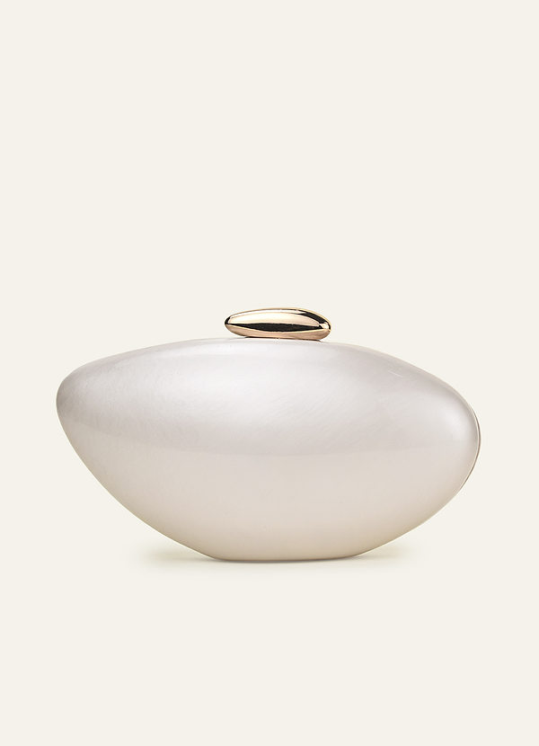 Modern Marble Effect Acrylic Clutch Bag front