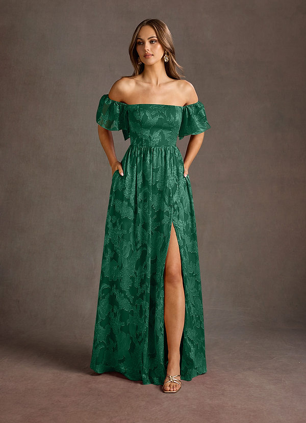 Airelle Dark Green Maxi Dress image1