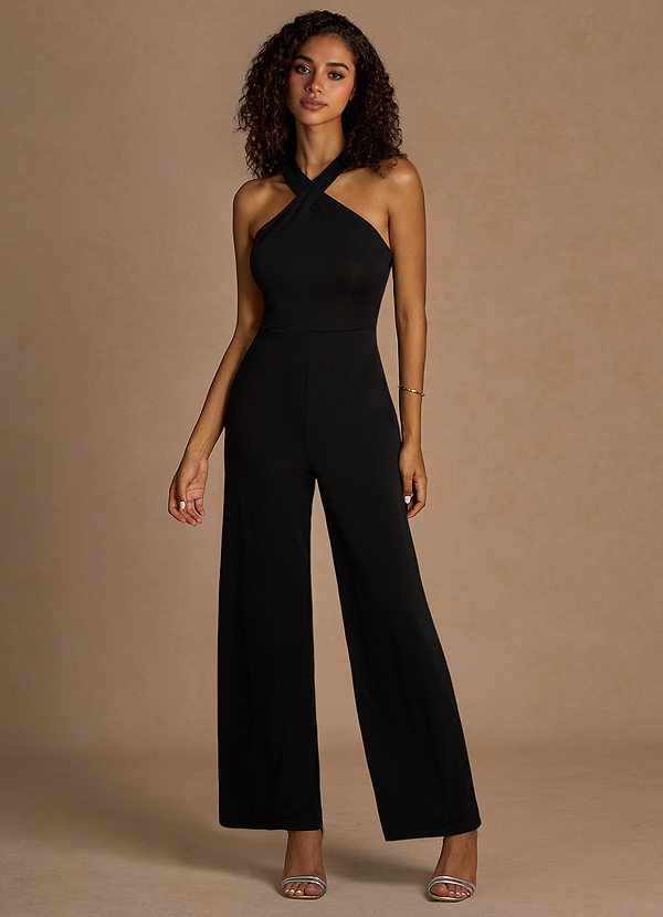 Jorja Black Cross Back Jumpsuit image1