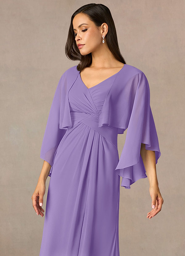 front Azazie Matching Color Deborah Chiffon Wrap