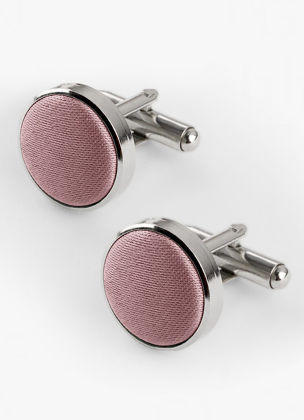 Rounded Matte Satin Cuff Links front