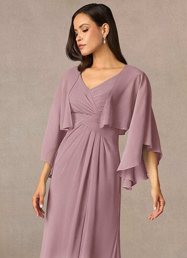 front Azazie Matching Color Deborah Chiffon Wrap