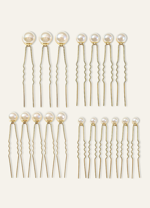 front Singular Pearl Hairpins 18pic Set