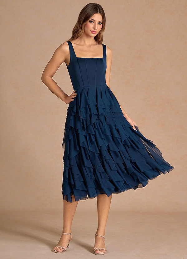 Dita Navy Midi Dress image1