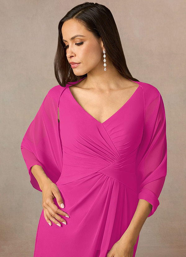 front Azazie Matching Color Sarah Chiffon Wrap