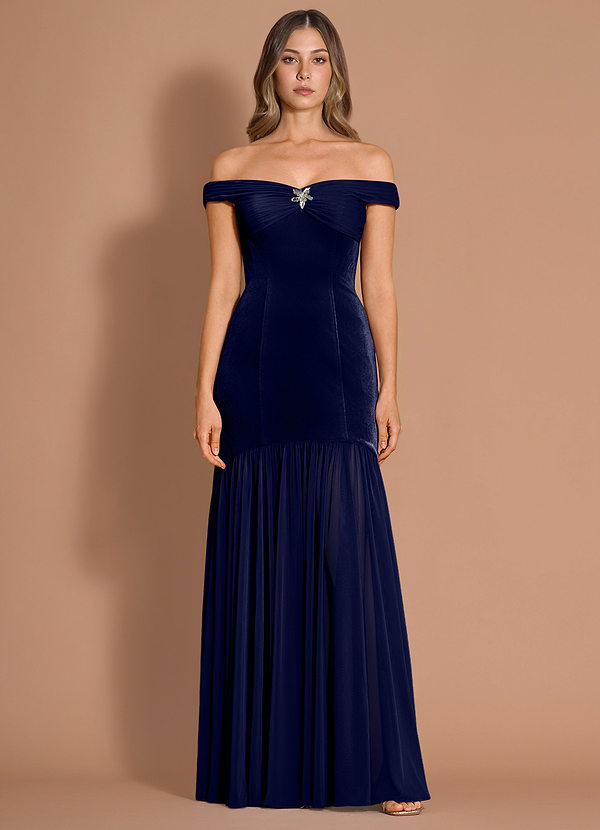 Wynira 네이비 맥시 드레스 image1