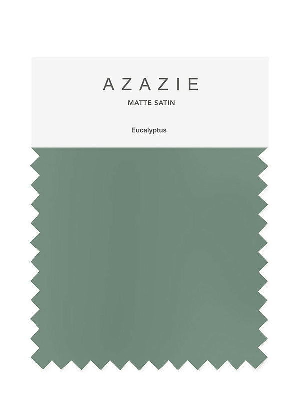 front Azazie Eucalyptus Matte Satin Swatches