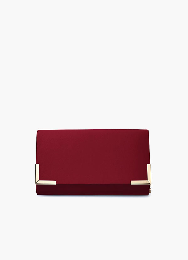 front Pochette a busta in raso opaco coordinato