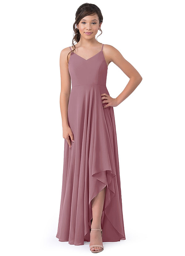 Vestidos Modestos De Manga Larga Para Damas De Honor Junior Malva Vintage main image 0