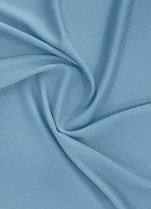 front Azazie Steel Blue Stretch Lining Fabric By the Yard