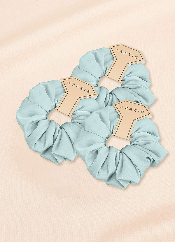 front Matching Color Bridesmaid Stretch Satin Over Size Scrunchies