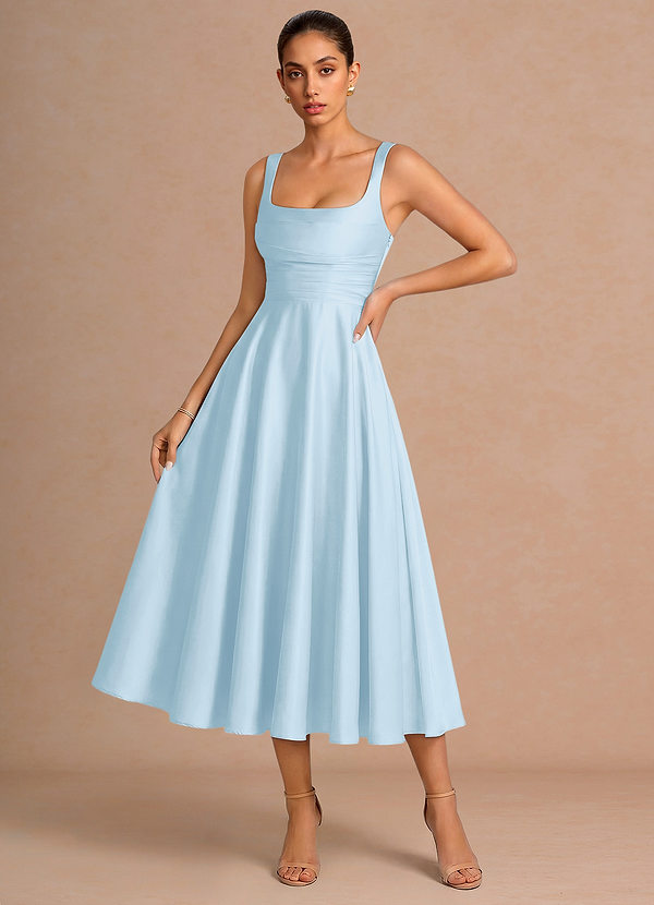 Azaria Sky Blue Midi Dress image1