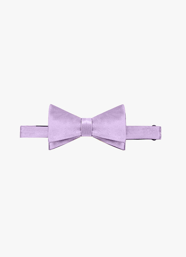 front Metallic Satin Bow Tie