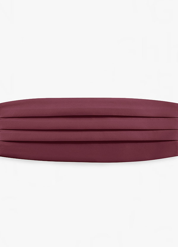 front Ceinture de smoking classique en satin mat pour hommes