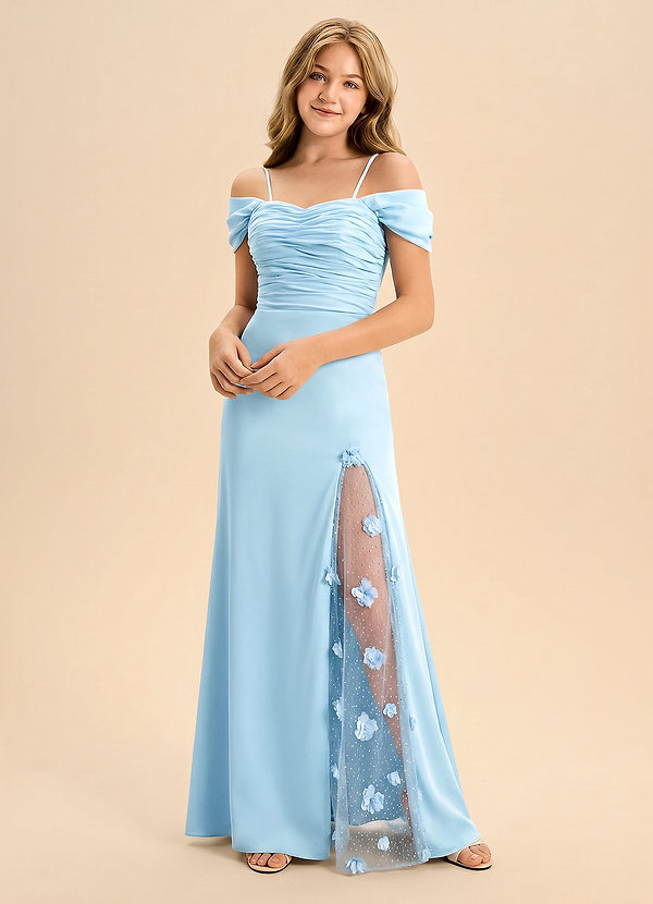 front Azazie Etta Junior Formal Dress