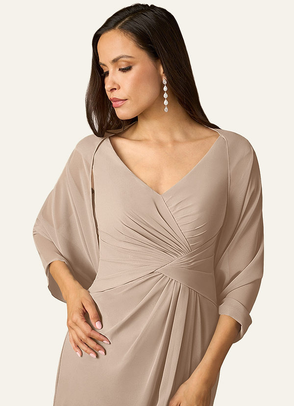 front Azazie Matching Color Sarah Chiffon Wrap