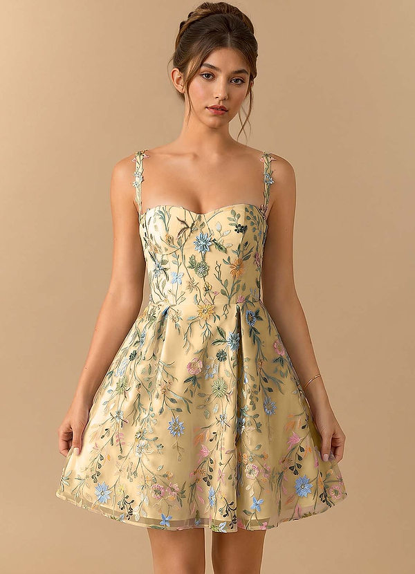 Skyler Lemon Multi Mini Dress image1