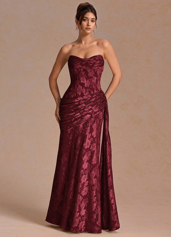 Zorah Wine Maxi Dress image1