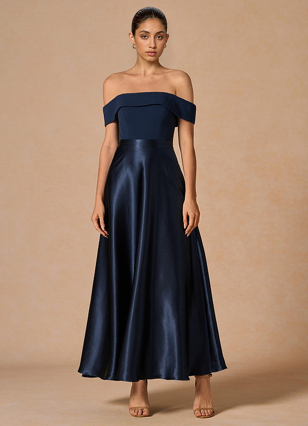 Chiara Navy Maxi Dress image1