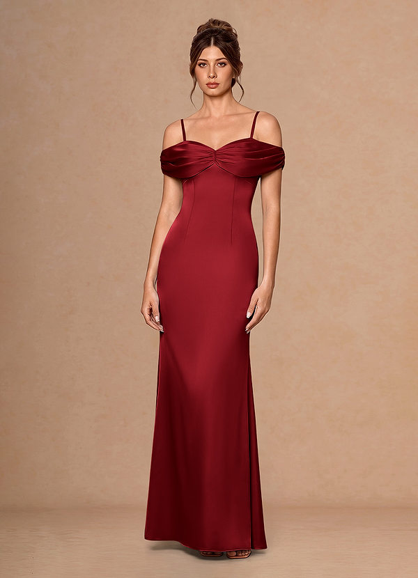 Estelle Cherry Red Maxi Dress image1