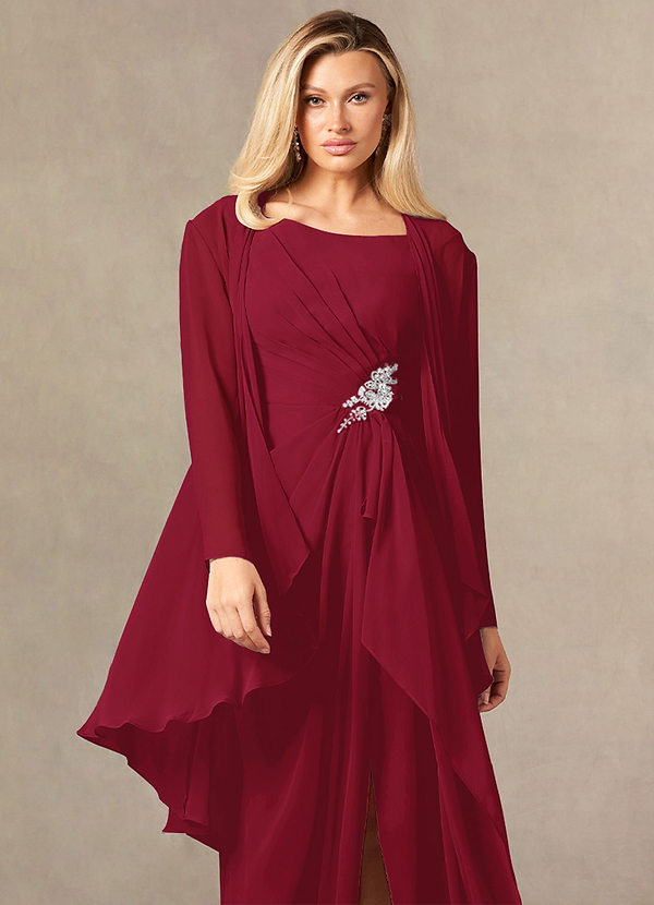 front Azazie Bijpassende Kleur Devereaux Chiffon Wrap