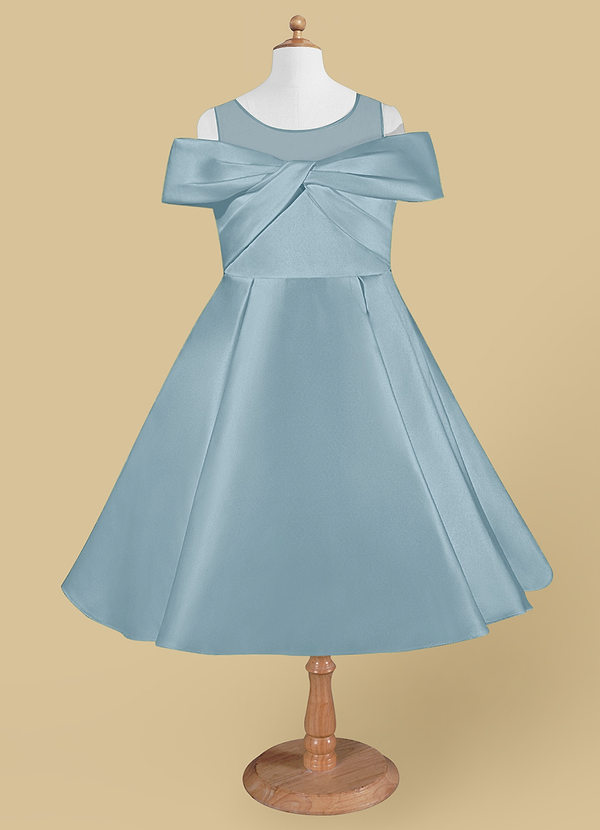 front Azazie Shirin Flower Girl Dress